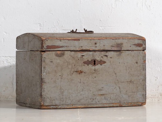 Kleine antike graue Truhe (ca. 1900) #69 – Kommoden, Rustic (photo 12 of 40)