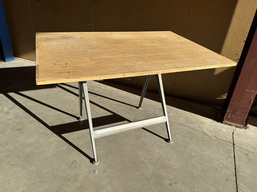 Industriële Ahrend Cirkel Kramer Tekentafel Bureau Werktafel – Iron