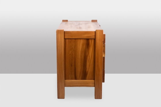 Image 1 of Maison Regain. Cassettiera in olmo. Circa 1970.