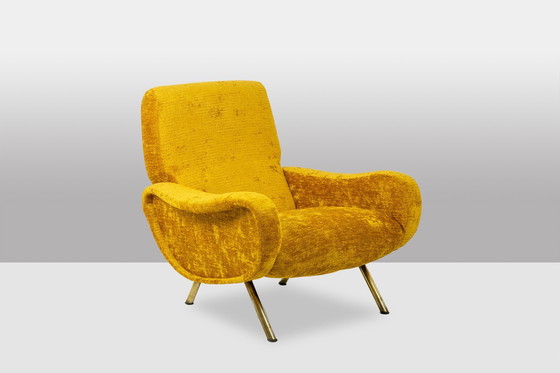 Image 1 of Marco Zanuso para Artflex: Sillones de latón amarillo y dorado, años 50