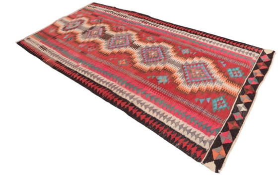 Kelim Modern Caucus Kilim - Art Arménien Vintage – Tapis, Wool (photo 3 of 5)