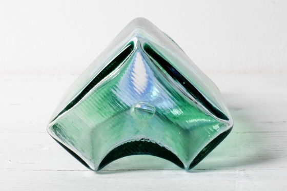Decanter vintage in vetro verde e blu Antikva di Bertil Vallien / Bruksforshyttan / Svezia / 1994 (photo 8 of 17)