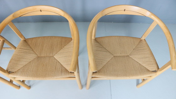 Image 1 of Set of four vintage First Chair PP201 by Hans J Wegner for Pp Furniture, Denmark