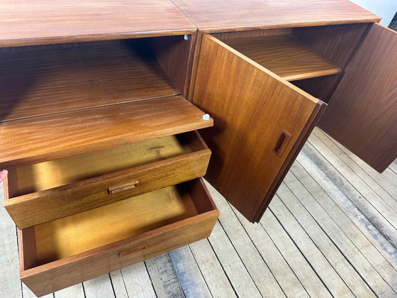 Meuble en Teck Kempkes Vintage Pays-Bas Années 60 – Buffet bas, Wood (photo 3 of 13)