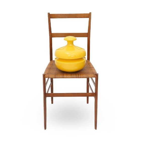 Image 1 of Vaso in ceramica gialla con coperchio di Enzo Bioli per Il Picchio, anni '70