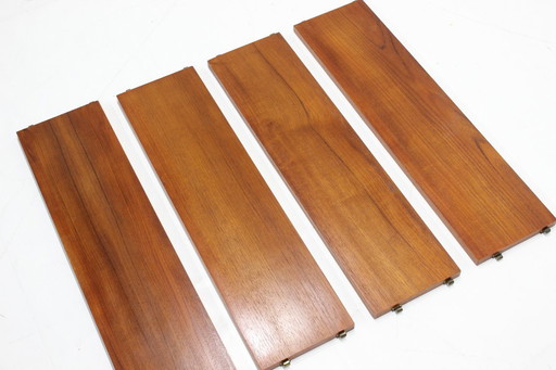 ¡Como nuevo! Estante vintage de teca Nisse Strinning, mediados de siglo, años 60 y 70, n.° 4