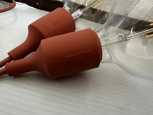2*Muuto pendant lamp fitting terracotta