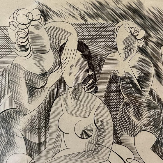 René Mels (Meulemans), Compositions, Gravures, 1945, Lot de 2 – Tirages d'art (photo 5 of 13)