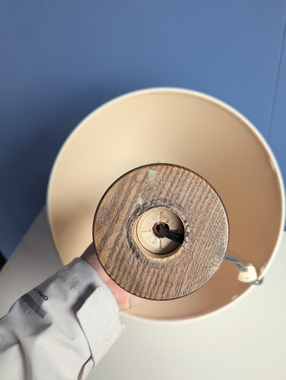 Image 1 of Vintage table lamp beige/wood