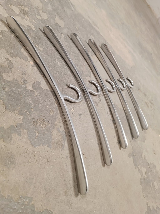 5 appendiabiti vintage in metallo