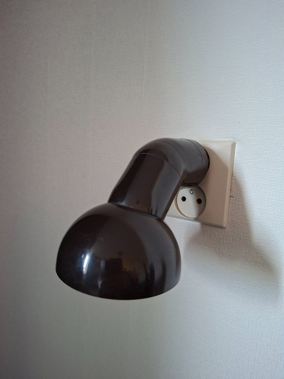 Vintage Deense bruine stekkerlamp Van Bendt Hansen – DL-Lampen, Spotjes, Kunststof, Metaal (photo 9 of 18)
