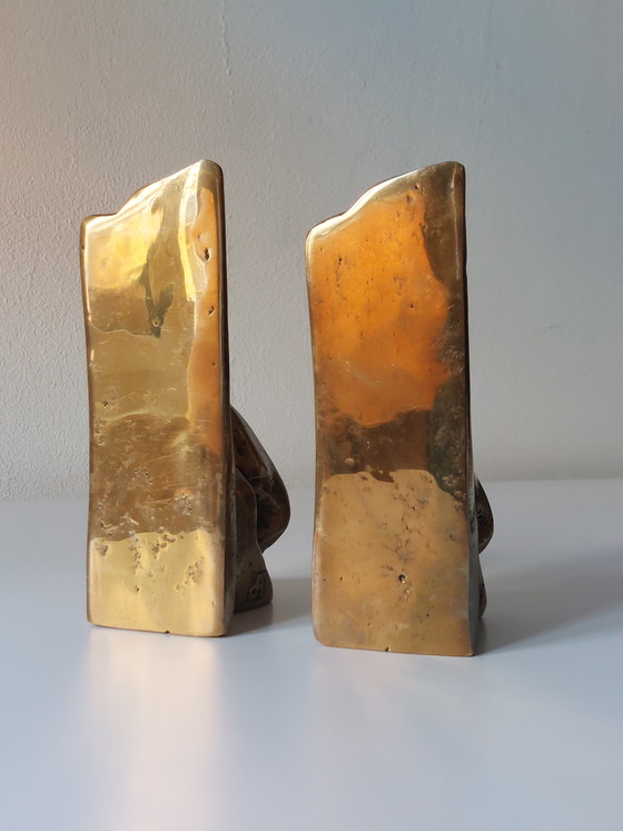 Image 1 of Very rare pair of brutalist David Marshall bookends