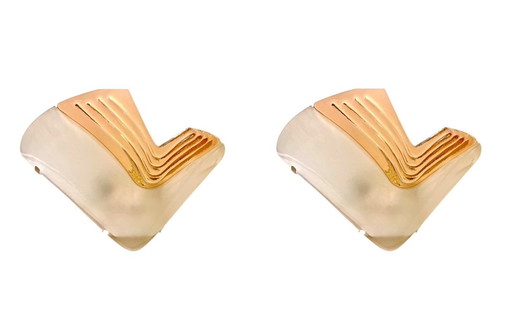 La murina Glass murano wall lighting pair , Italy 1980