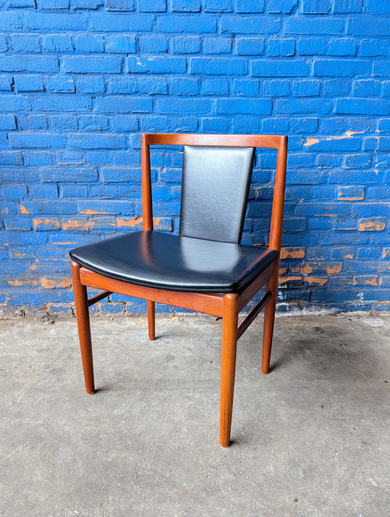 Image 1 of 5x sedie da pranzo danesi vintage in teak - Findahls møbelfabrik