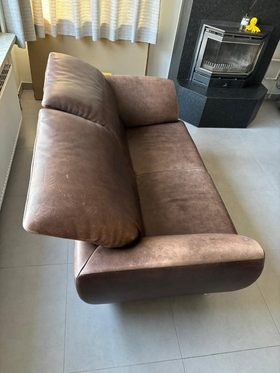 Bruine Vintage Zetel – Jori, 2 zitsbanken, Leather, Metal (photo 2 of 6)