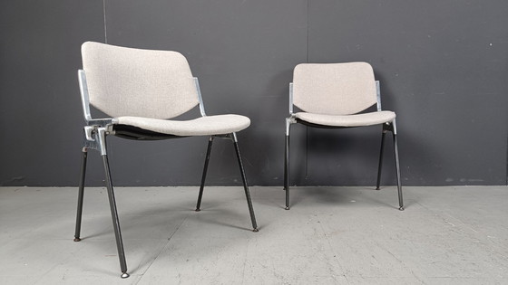 Image 1 of Vintage Dsc 106 Side Chairs By Giancarlo Piretti For Castelli, Set Of 6