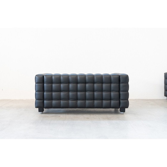 Image 1 of Set of 4 vintage Kubus sofas by Josef Hoffmann for Wittmann, Austria 1980