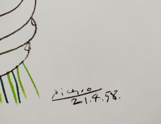 Image 1 of "Bouquet, 1958" - (60x80cm) Signed and dated in the plate.
