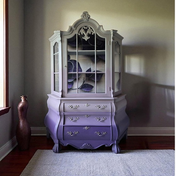 Image 1 of Display Case Antique "Lavender Court"