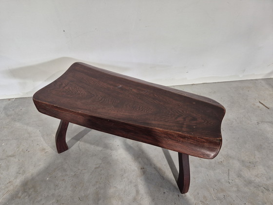 Image 1 of Brutalist vintage tree trunk table