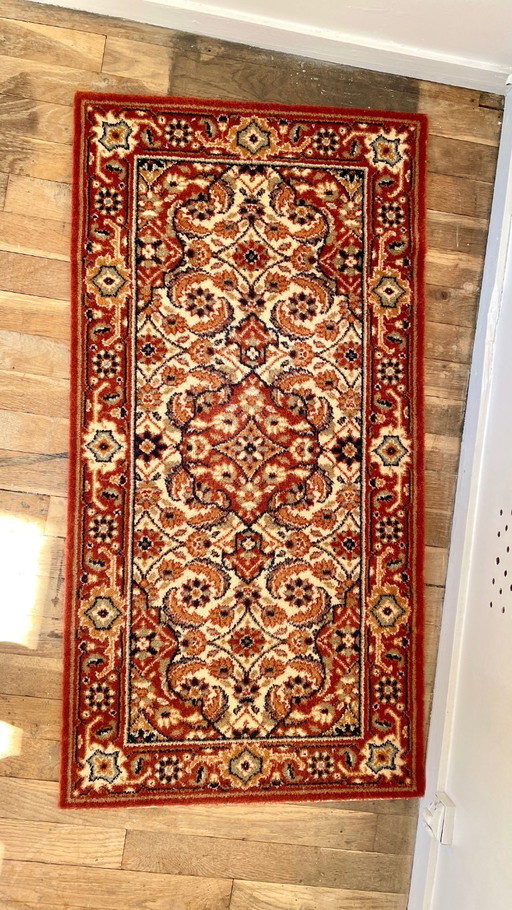 Vintage tapijt van zuivere scheerwol