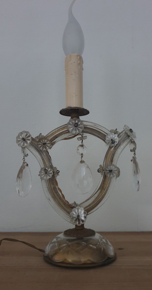 Crystal table lamp Maria Theresa