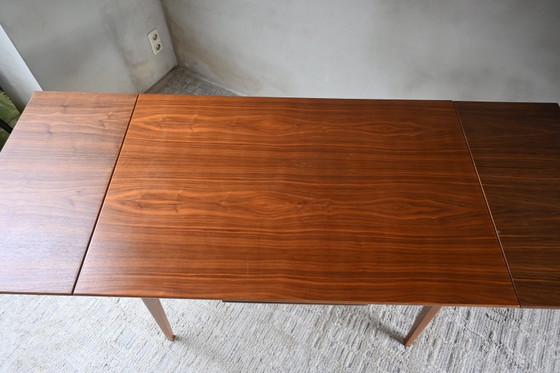 Tavolo da pranzo allungabile vintage anni '60 impiallacciatura in teak, Tavoli da pranzo, Legno, Marrone (foto 13 di 15)