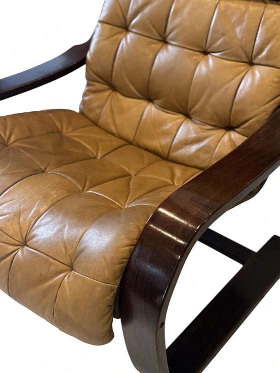 Design Sigurd Resell „Gatsby“|Fauteuil Cantilever|Vatne Møbler|1970, Cuir, Marron (photo 11 sur 11)