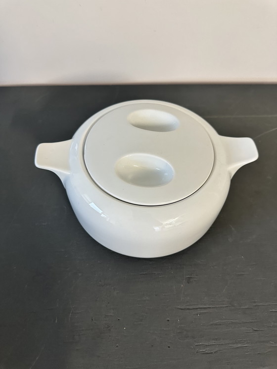 Image 1 of Puntgave Arzberg “Delta” dekschaal 1,4 L – ontwerp Hans‑Theo Baumann