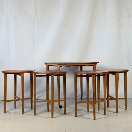 Image 1 of Paul Hundevad Teak Nest of Tables, 1960s