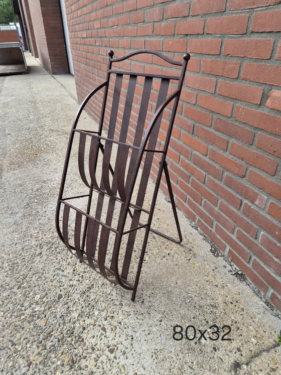 Vintage lectuurbak – Tijdschriftenrek, Iron, Metal (photo 3 of 3)