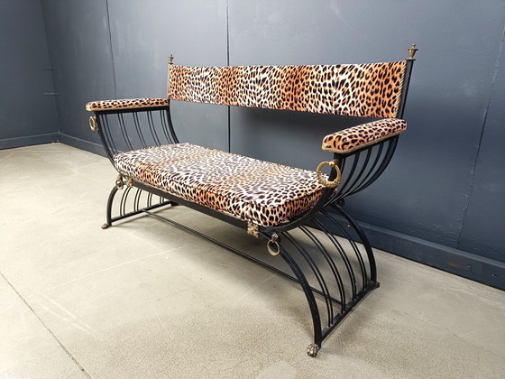 Image 1 of Maison Jansen style Curule Bench, 1960s