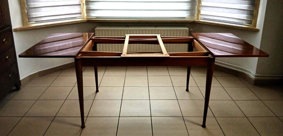 Image 1 of Mesa plegable de mediados de siglo - teca - Bélgica