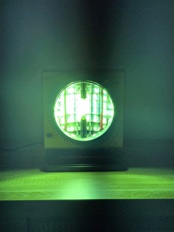 Image 1 of Lampada solare facciale vintage Philips HP3114 Space Age – Arancione e nero in stile Pop Art (prodotta in Olanda)