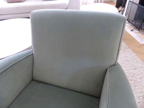 Image 1 of Paire de fauteuil en velours design BRANCO Sobre BRANCO style Mid-century / Années 50