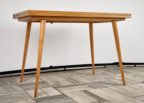 Mesa baja extensible, década de 1960, Checoslovaquia – Mesas de comedor, Wood (photo 7 of 9)