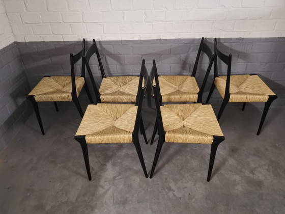 Image 1 of 6 sillas S2 S11 totalmente restauradas de Alfred Hendrickx para Belform