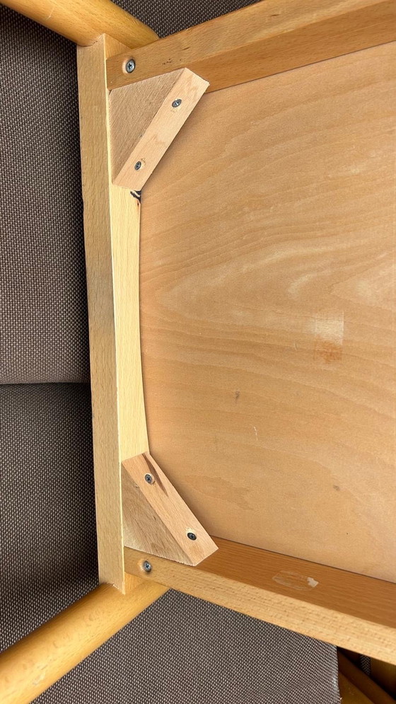 Image 1 of Lot of 53 vintage plywood stacking chairs '80s