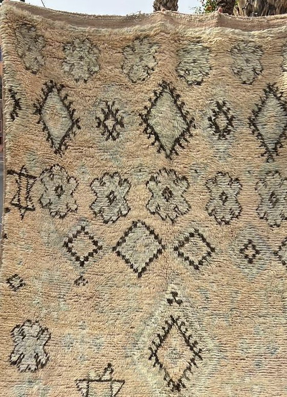 Image 1 of Beige Vintage Berber carpet, Moroccan rug 154x270 cm