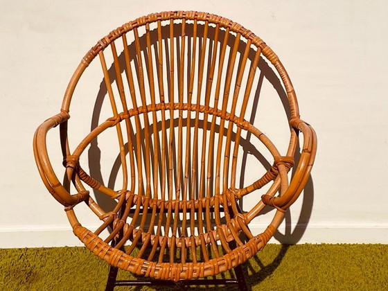 Image 1 of Paar van rotan Noordwolde lounge fauteuils ~ Vintage 60s