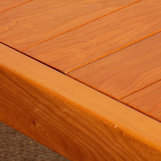 Image 1 of Mesa de comedor de olmo para Maison Regain, 1970