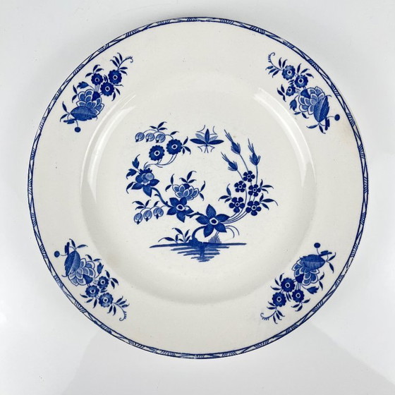 Image 1 of Flat plate "Grand bouquet", Boch brothers, La Louvière, Belgium, 1920
