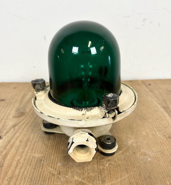 Image 1 of Lampada da soffitto o da parete vintage beige a forma di nave sovietica, anni '60