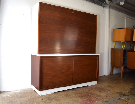 Image 1 of 1960s Bureau Vintage Drawing Table Desk Schreibtisch
