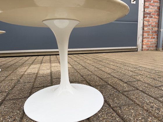 Image 1 of 2x Mesa auxiliar Knoll Tulip Eero Saarinen, 51 cm Laminado blanco