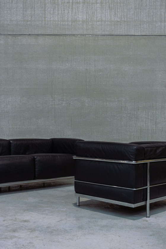 Image 1 of Vintage 1980s Cassina Lc3 2 seater