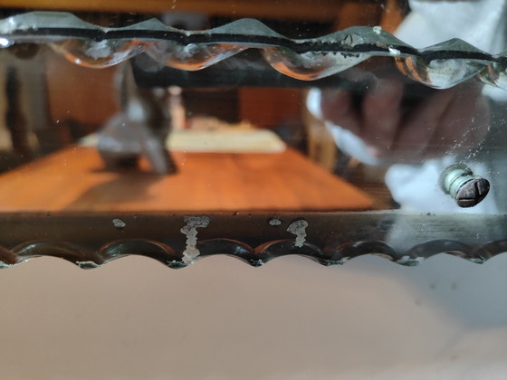 Image 1 of Venetian wall mirror – Italy – full glass – faceted – vintage