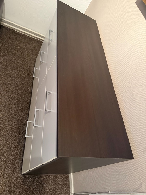 Wenge Chest of Drawers with 6 Drawers – Metal, Wood (photo 10 of 10)