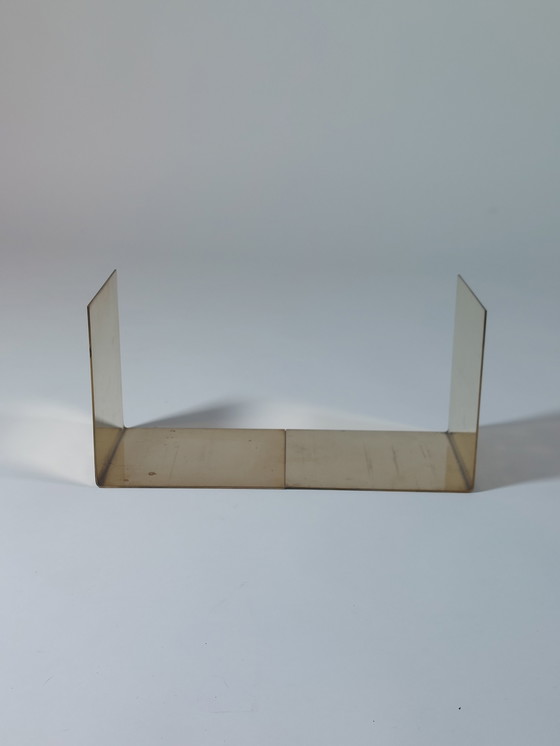 Image 1 of Coppia di fermalibri vintage in ottone di metà secolo, taglio circolare