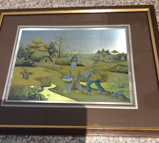 Image 1 of 4 pequeños cuadros de J. Cemkovan, 1979